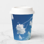 Wolken in het licht papieren bekers (Achterkant)