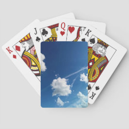 Wolken in het licht pokerkaarten