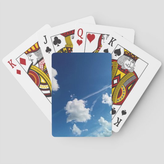 Wolken in het licht pokerkaarten (Achterkant)