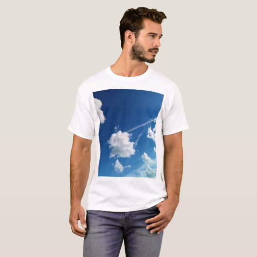 Wolken in het licht t-shirt (Voorkant volledig)