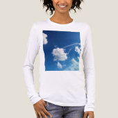 Wolken, in het licht Tri-Blend shirt (Voorkant volledig)