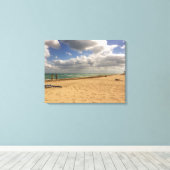 Wolken in Hollywood Beach Canvas Afdruk (Insitu (Houten vloer))