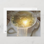 Wolken in mijn koffie briefkaart (Voorkant / Achterkant)