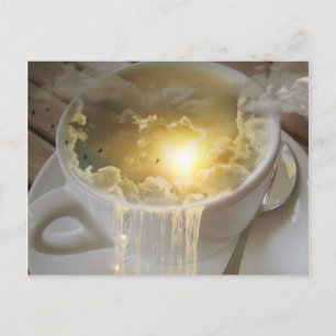 Wolken in mijn koffie briefkaart