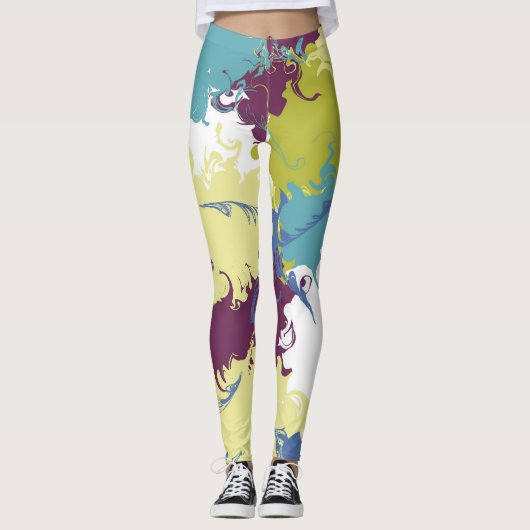 Wolken in mijn koffie leggings (Voorkant)