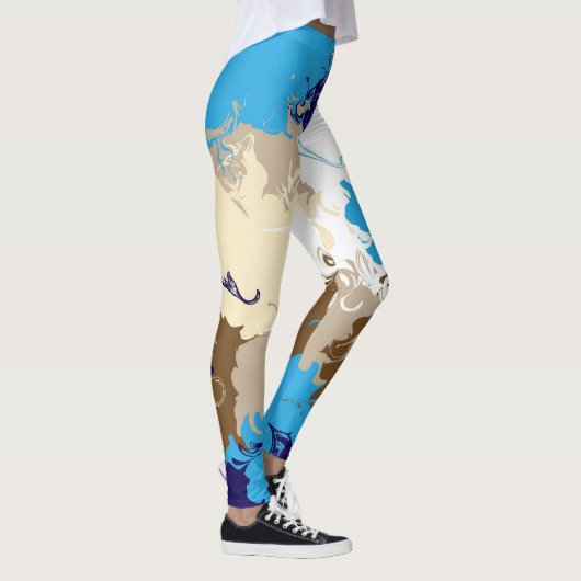 Wolken in mijn koffie leggings (Rechts)