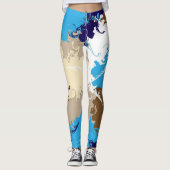 Wolken in mijn koffie leggings (Voorkant)