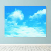 wolken in Ottawa blauwe hemden. Bestel nu Canvas Afdruk (Insitu (Houten vloer))