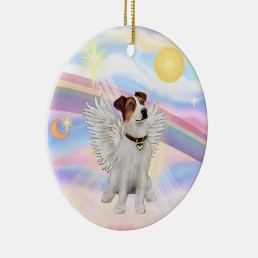 Wolken - Jack Russell Terrier Keramisch Ornament (Rechts)