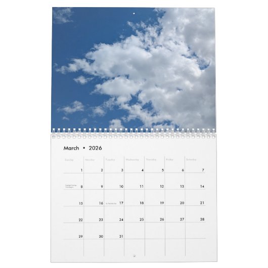 Wolken Kalender (Mar 2026)