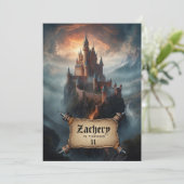 *~* Wolken Kasteel Middeleeuwse Fantasie AP88 Verj Kaart (Staand voorkant)