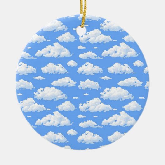 Wolken Keramisch Ornament (Voorkant)