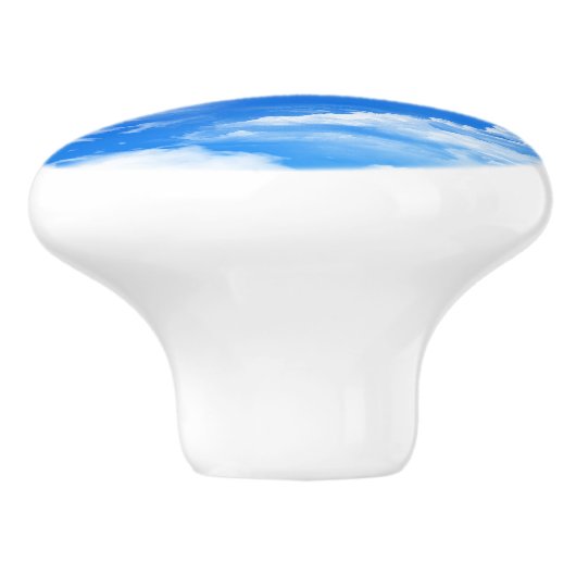 Wolken Keramische Knop (Zijkant)