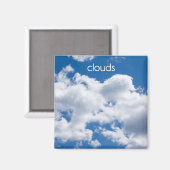 Wolken Koelkast Magnet (Voorkant / Achterkant)