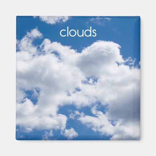 Wolken Koelkast Magnet (Voorkant)