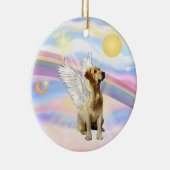 Wolken - Labrador (geel) Keramisch Ornament (Rechts)