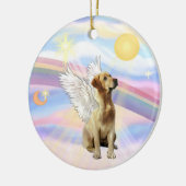 Wolken - Labrador (geel) Keramisch Ornament (Links)