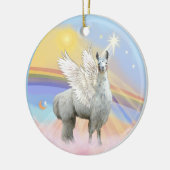 Wolken - Llama Engel (12) Keramisch Ornament (Links)