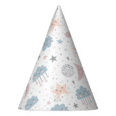 Wolken Maan Sterrenhemel Baby shower Feesthoedjes (Links)