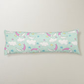 Wolken, manen en sterren lichaamskussen (Achterkant)