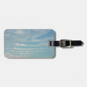 wolken met een blauwe hemelrimpel bagagelabel (Voorkant horizontaal)