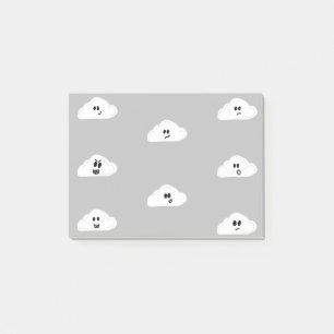 wolken met grijze gezichten (2) post-it® notes