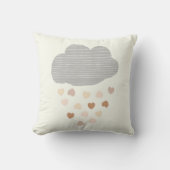 Wolken met regenharten zoemen kussens (Voorkant)