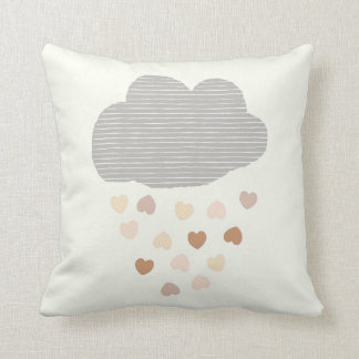 Wolken met regenharten zoemen kussens