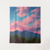 wolken met roos wandkleed (Voorkant)