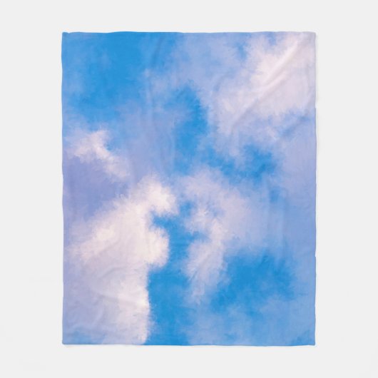 Wolken met rugleuning, 50 x 60 inch fleece deken (Voorkant)