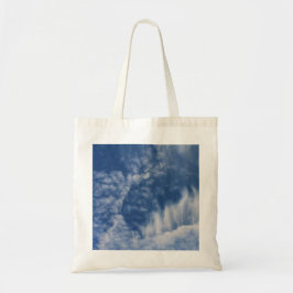 Wolken met tanden tote bag