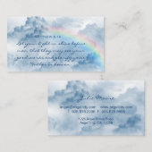 Wolken met Visitekaartje Rainboogscripts (Voorkant / Achterkant)