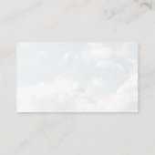 Wolken Moderne Elegante Bruidsfeest Recept Verzoek Informatiekaartje (Achterkant)