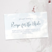 Wolken Moderne Elegante Bruidsfeest Recept Verzoek Informatiekaartje