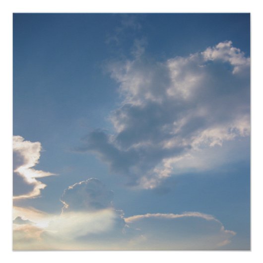 Wolken Natuur Fotografie Poster Print (Voorkant)