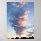 Wolken New Jersey Zonsondergang Poster (Voorkant)