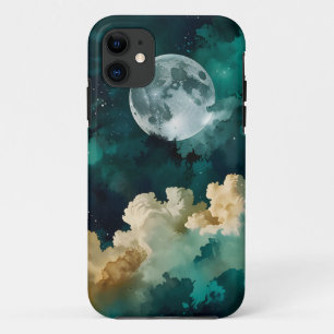 Wolken onder de maan Case-Mate iPhone case
