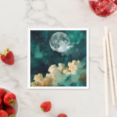 Wolken onder de maan servet (Insitu)