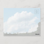 Wolken ontmoeten bomen briefkaart (Achterkant)
