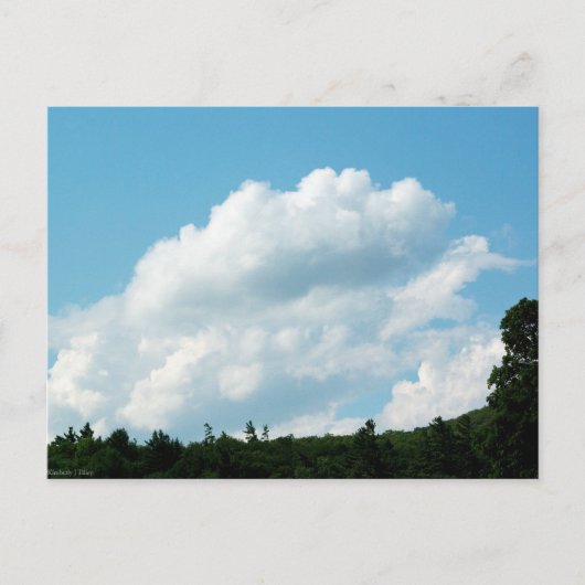 Wolken ontmoeten bomen briefkaart (Voorkant)