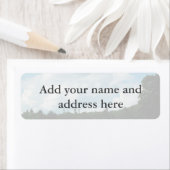 Wolken ontmoeten bomen etiket (Insitu)