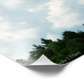 Wolken ontmoeten bomen foto afdruk (Hoek)