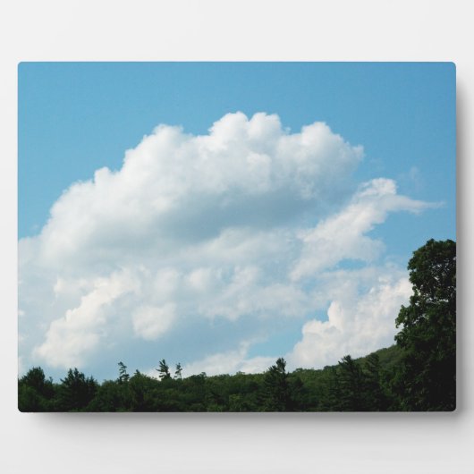 Wolken ontmoeten bomen fotoplaat (Voorkant)