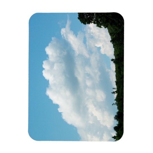Wolken ontmoeten bomen magneet (Verticaal)