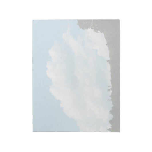 Wolken ontmoeten bomen notitieblok (Linkerzijde)