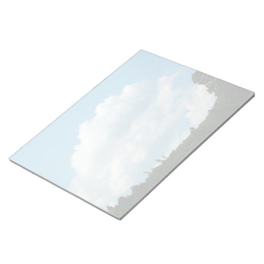 Wolken ontmoeten bomen notitieblok (Schuin)
