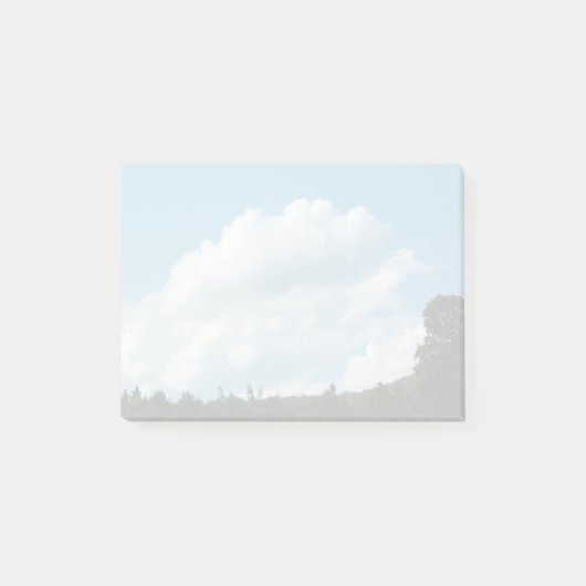 Wolken ontmoeten bomen post-it® notes (Voorkant)