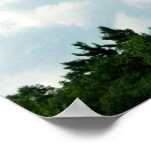 Wolken ontmoeten bomen poster (Hoek)