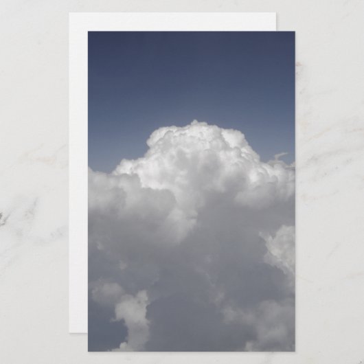Wolken op 30.000 voet van een vliegtuigraam briefpapier (Voorkant / Achterkant)