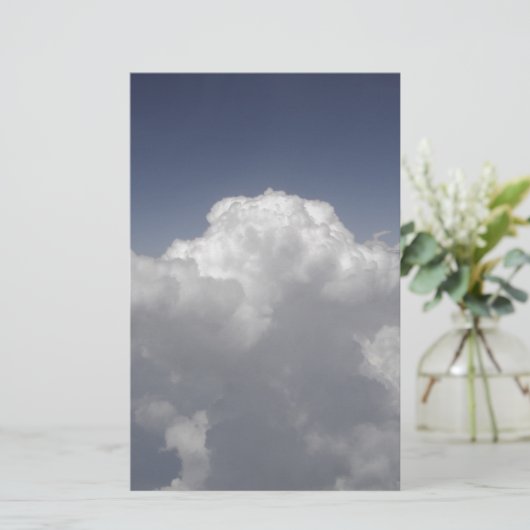 Wolken op 30.000 voet van een vliegtuigraam briefpapier (Staand voorkant)